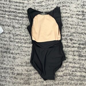 ELEVE DANCEWEAR MELANIE BLACK SLEEVELESS TANK BALLET LEOTARD M